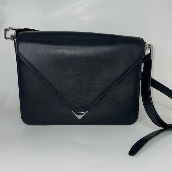 Alexander Wang Prisma Envelope Black Leather Shoulder Bag - Picture 2 of 16
